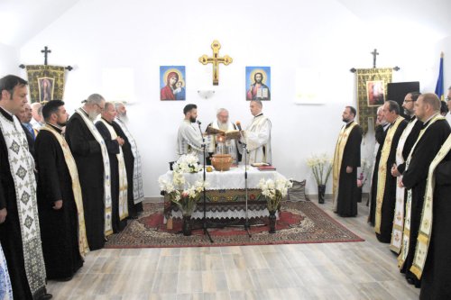 Binecuvântarea noii capele mortuare la Șutu, județul Cluj