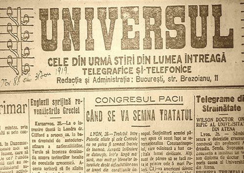 Principalele evenimente din luna octombrie 1919