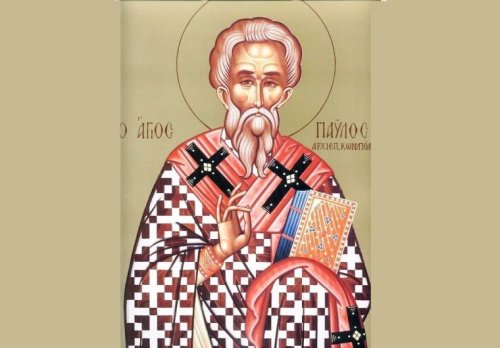 Sf. Ier. Pavel Mărturisitorul, Patriarhul Constantinopolului;  Sf. Cuv. Luca din Sicilia