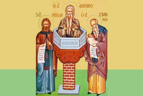 Sfinţii Cuvioşi Alipie Stâlpnicul, Nicon şi Stelian Paflagonul