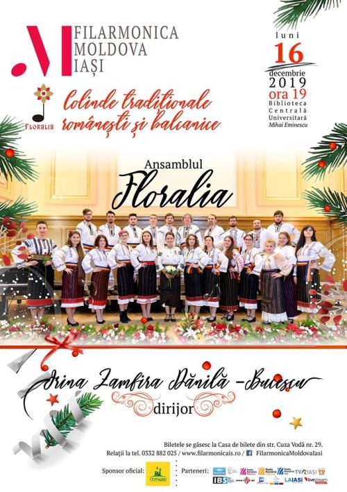 Concert de colinde tradiționale românești și balcanice, la Iași