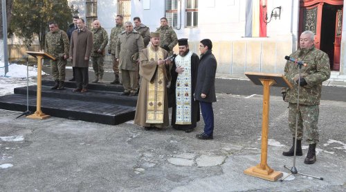 Binecuvântare pentru 172 de militari instruiţi la Sibiu