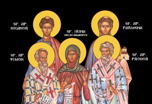 Sfinţii Apostoli şi Diaconi: Prohor, Nicanor, Timon şi Parmena; Sfântul Cuvios Pavel de la Xiropotamu