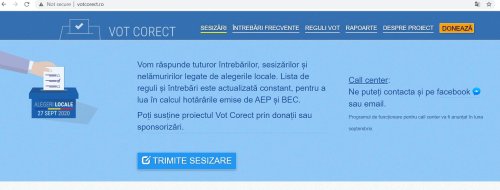 www.votcorect.ro pentru 27 septembrie