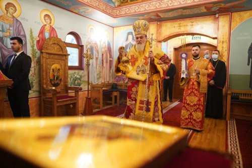 Sfântul Mina cinstit la Paraclisul Episcopal din Slobozia