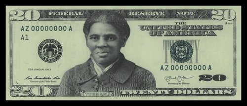 O eroină de culoare pe bancnota de 20 de dolari