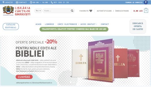 Reduceri de preț pentru cărțile Editurilor Patriarhiei Române