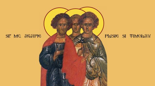 Sfinţii Mucenici Agapie, Plisie şi Timolau (Începutul Postului Sfintelor Paşti.  Zi aliturgică.  Canonul Mare)