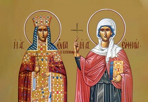 Sf. Mare Mc. Eufimia; Sf. Olga, cea întocmai cu Apostolii  şi luminătoarea Rusiei