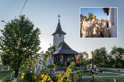 Doi ierarhi au sfințit biserica din cimitirul Parohiei Dealu Mare, Botoșani