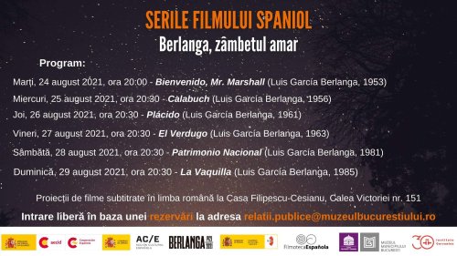 Serile filmului spaniol la Casa Filipescu-Cesianu