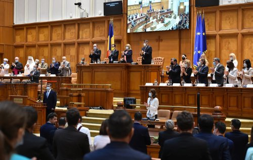 Președintele legislativului de la Chișinău, discurs  în Parlamentul României