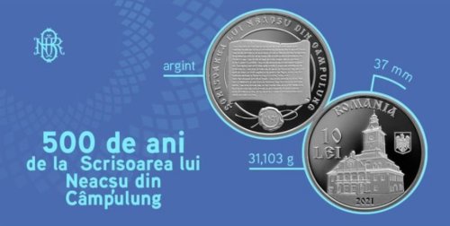 Monedă dedicată celui mai vechi document în română