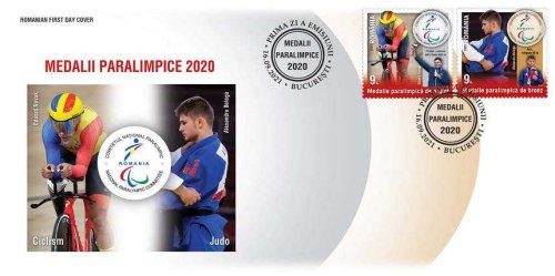 Timbre cu tema „Medalii paralimpice 2020”
