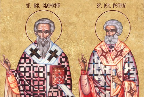 Sf. Sfinţiţi Mc. Clement, Episcopul Romei,  şi Petru,  Episcopul Alexandriei