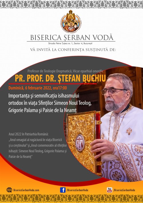 Serie de conferințe dedicate rugăciunii la Parohia Șerban Vodă din București
