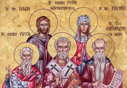 Sf. Ier. Vucol, Episcopul Smirnei, şi Fotie, Patriarhul Constantinopolului; Sf. Cuv. Varsanufie cel Mare