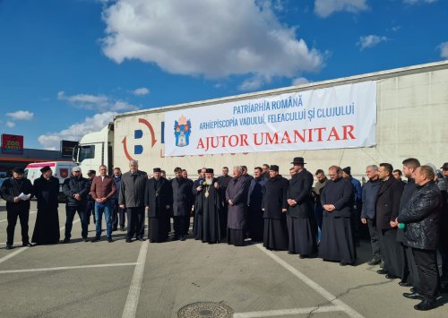 Arhiepiscopia Clujului a trimis peste 150 de tone de ajutoare în Ucraina