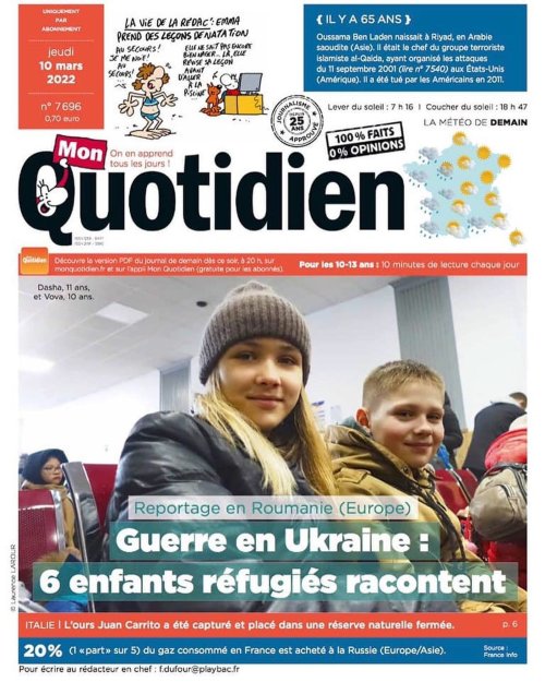 Despre români în presa  pentru copii din Franța