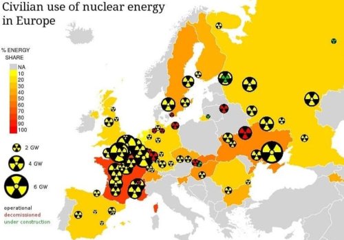 Centrale nucleare  pe teritoriul UE