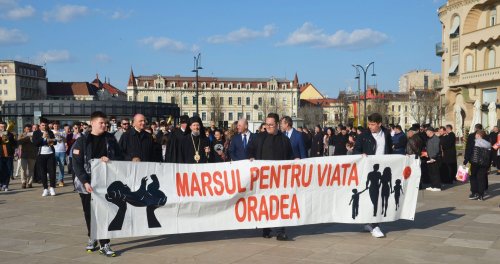 Manifestarea „Marșul pentru viață” la Oradea, ediţia a 12-a