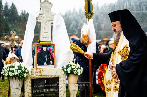 Pomenirea stareței Irina Pântescu la Mănăstirea Voroneț
