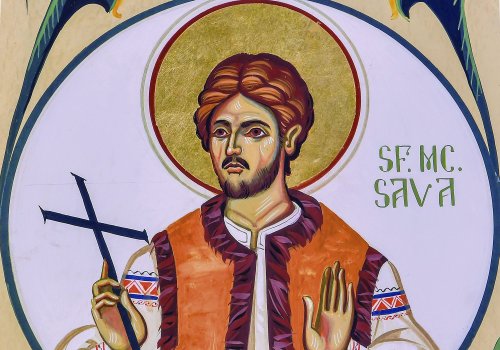 Sfântul Sava, model de curaj, blândeţe  şi smerenie pentru toţi tinerii
