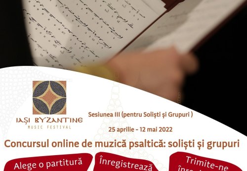 A treia sesiune a Concursului online de muzică psaltică
