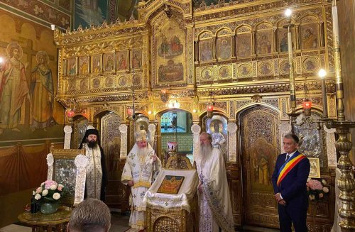 Inaugurarea parcului Mănăstirii Sinaia
