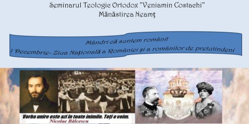 104 ani de la formarea României Mari, sărbătoriți la Seminarul Veniamin Costachi din Neamț