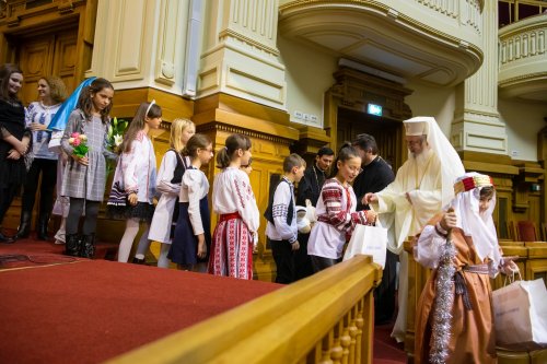 Spectacolul „Sfântul Nicolae în mijlocul copiilor” la Palatul Patriarhiei