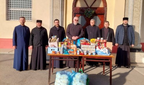 Alimente donate de parohii Penitenciarului Mărgineni