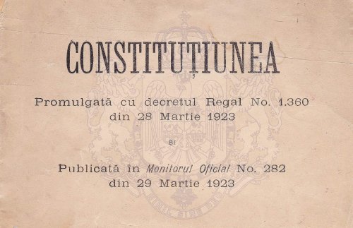 Biserica Națională în Constituția României Mari