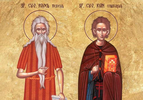 Sf. Cuv. Pavel Tebeul  şi Ioan Colibaşul