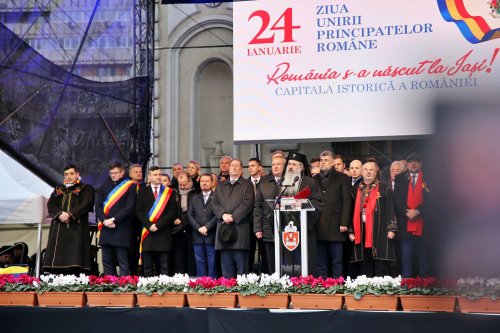 Sărbătoarea Unirii Moldovei cu Țara Românească la 164 de ani de la înfăptuire, la Iași