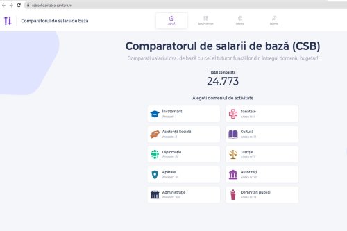 Comparator online al salariilor bugetarilor