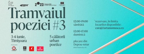 „Tramvaiul Poeziei”, la Timișoara