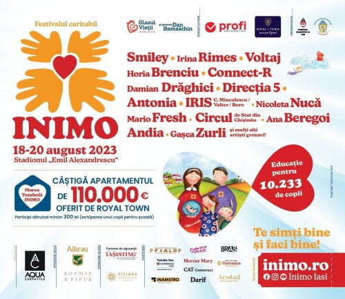 Începe INIMO, festivalul faptelor bune de la Iaşi 
