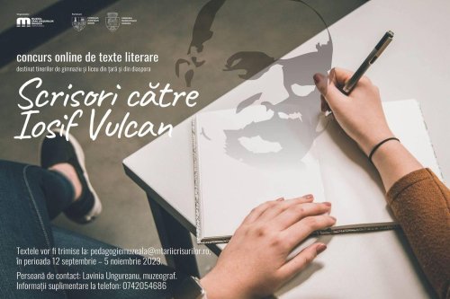 Concurs online „Scrisori către Iosif Vulcan“