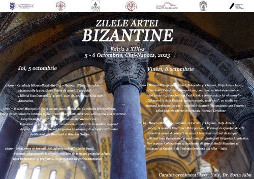 „Zilele artei bizantine” la Cluj‑Napoca 