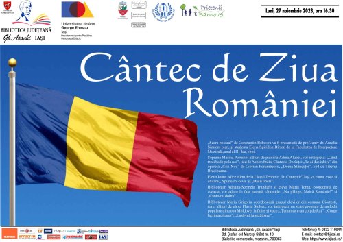 Elevii și studenții cântă româneşte la bibliotecă
