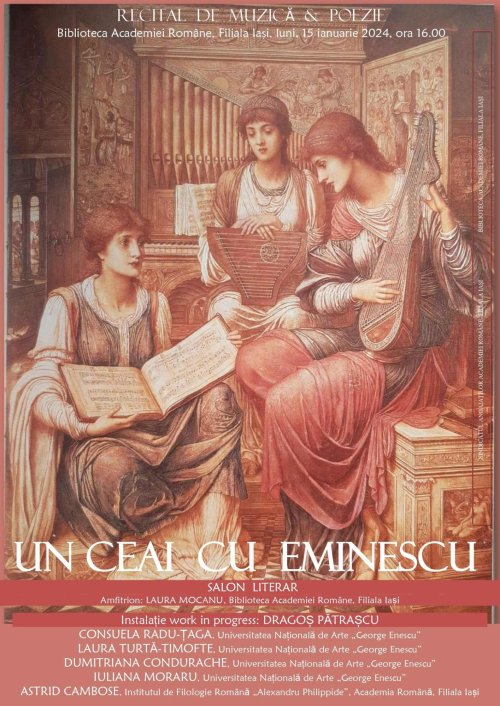 Eminescu, omagiat la Biblioteca Academiei din Iași