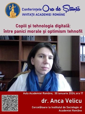 Conferință despre impactul tehnologiei digitale asupra copiilor la Academia Română