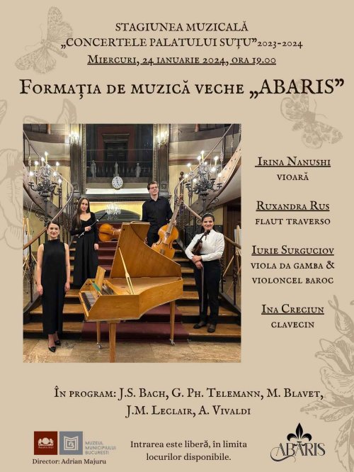 Recital de muzică barocă la Palatul Suțu