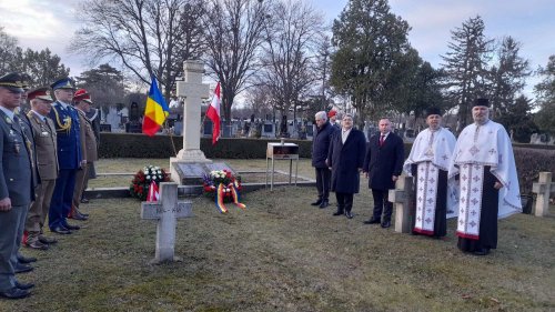 Pomenirea soldaţilor români din cimitirul central al Vienei