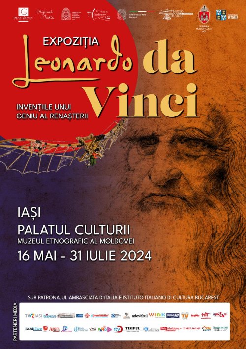 Expoziție despre Leonardo da Vinci la Iași
