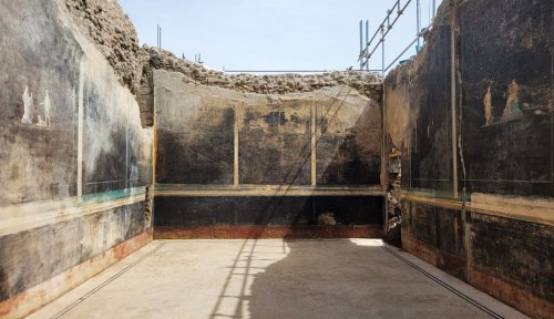 Frescă descoperită în cenușa Pompeiului