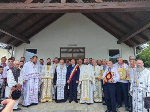 Binecuvântarea lucrărilor la biserica ortodoxă ucraineană din Remeți, Maramureş