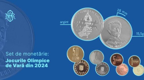 Set de monede pe tema Jocurilor Olimpice 2024