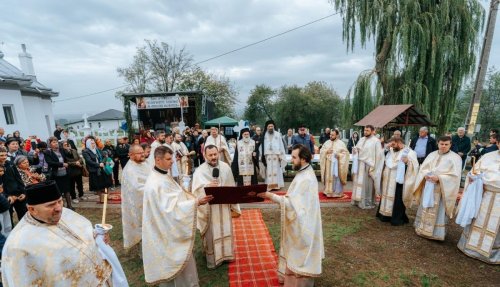 Binecuvântarea lucrărilor de la Parohia Bătrânești, Neamț